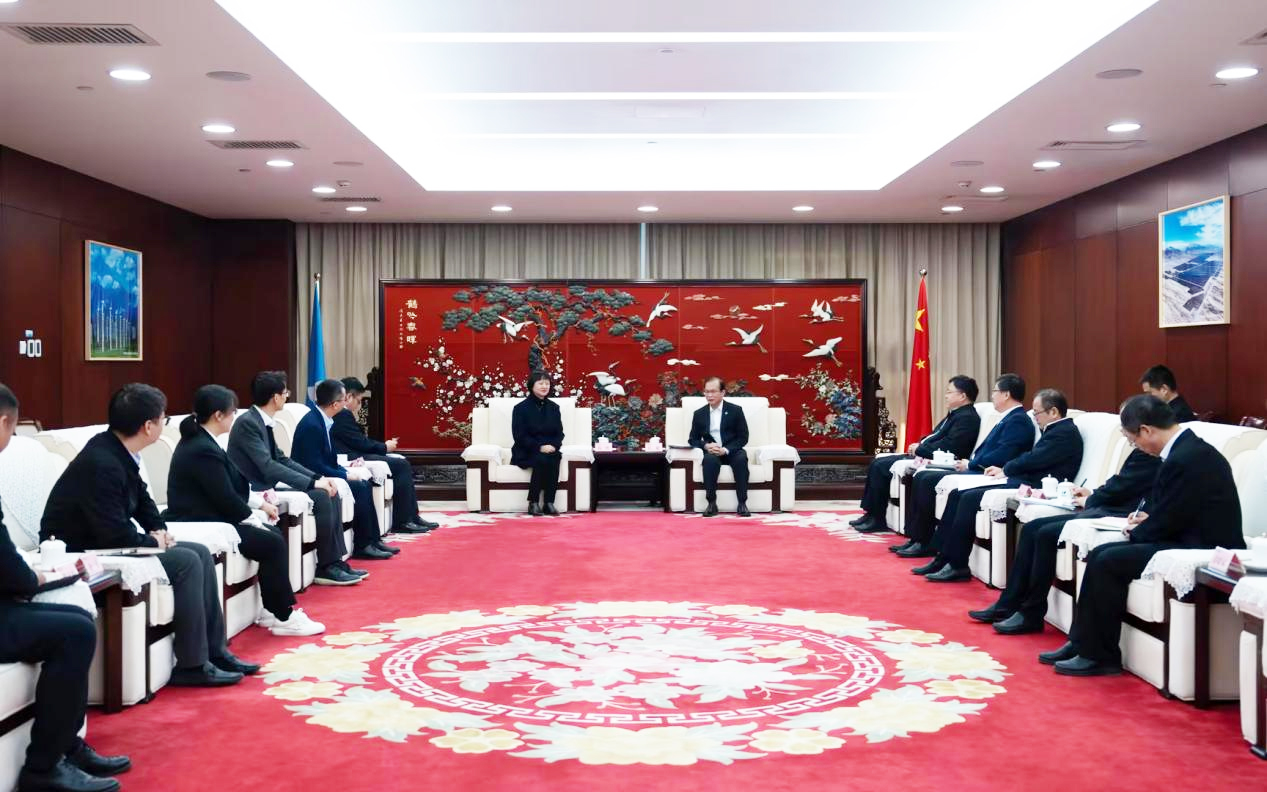 腾龙国际平台股份董事长高玲造访中国华电董事长江毅